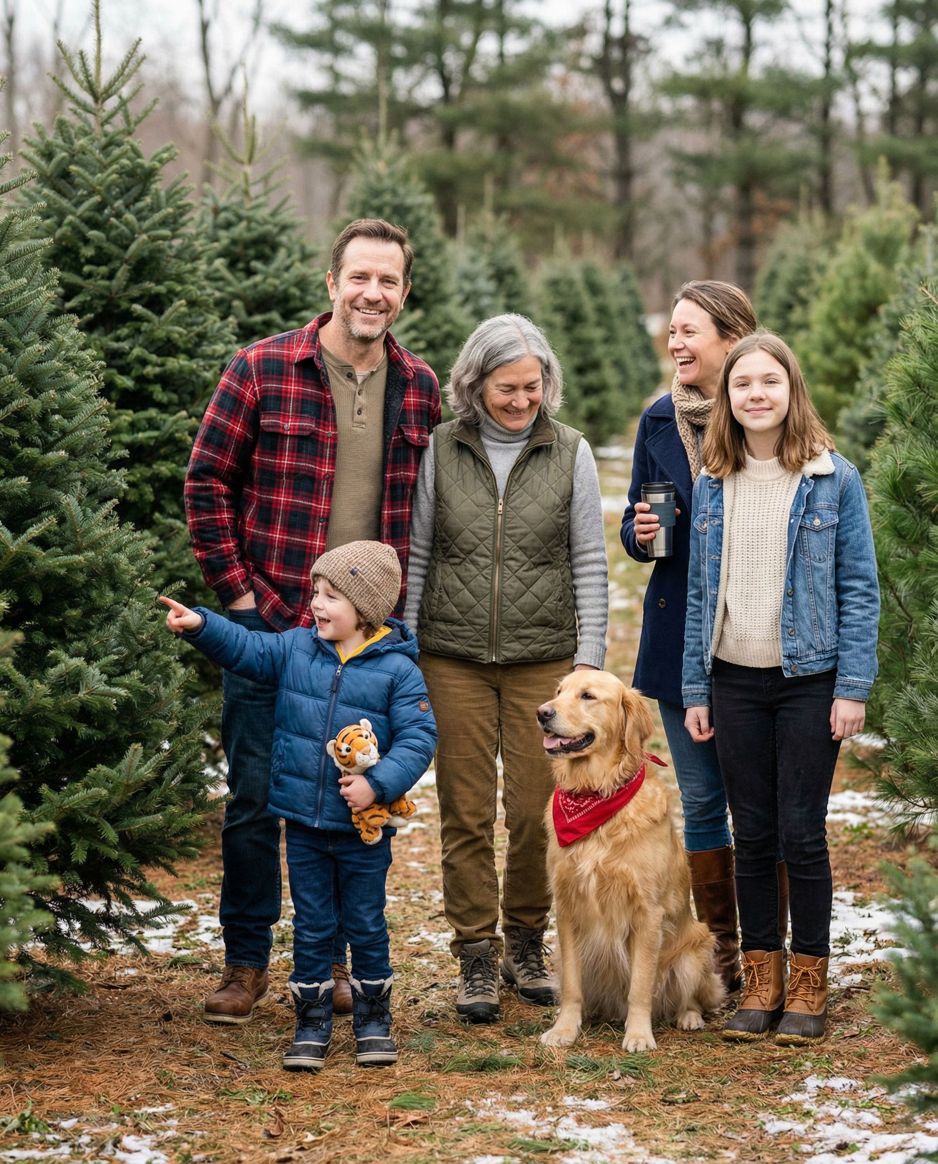 Christmas tree farm photoshoot example 5