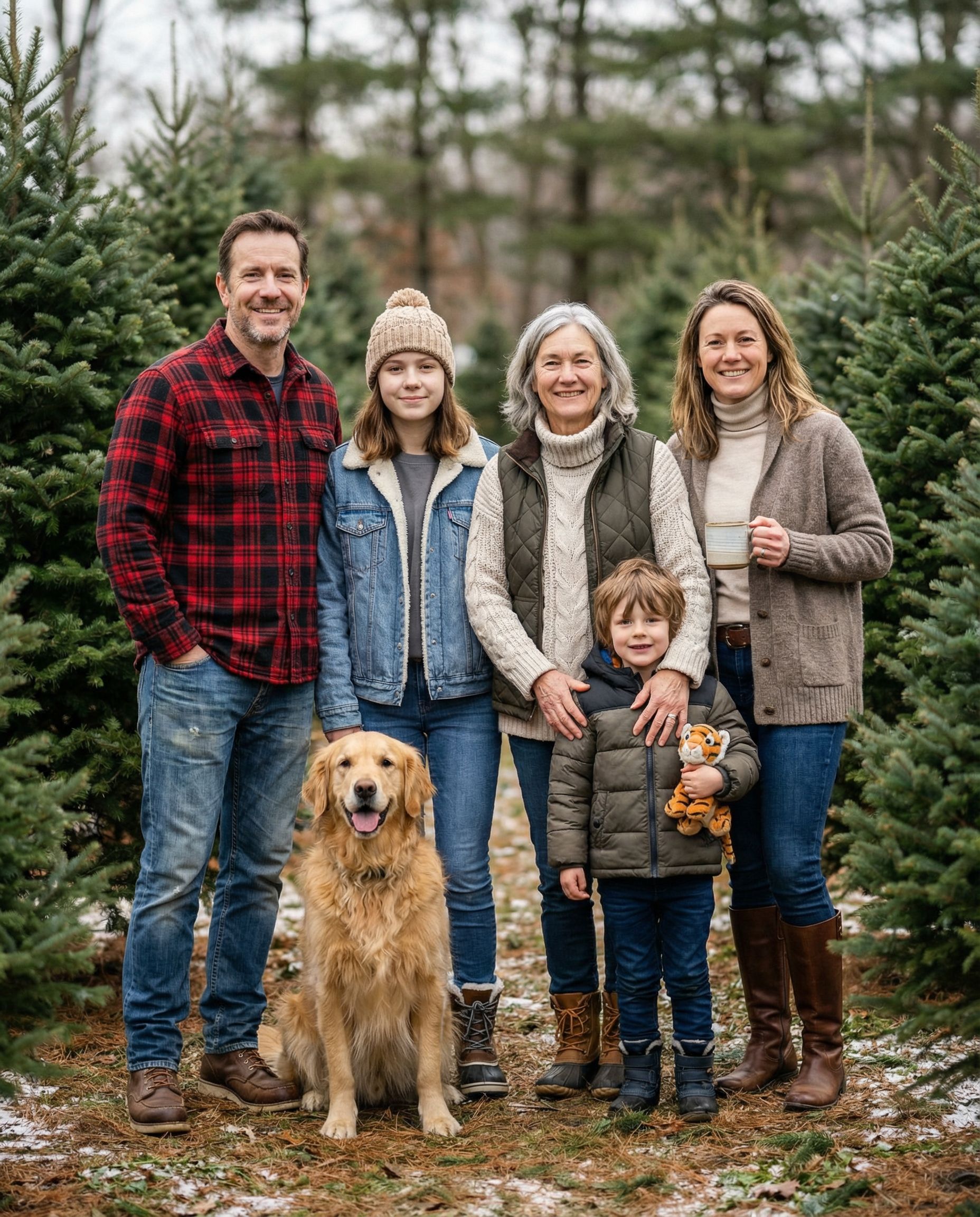 Christmas tree farm photoshoot example 6