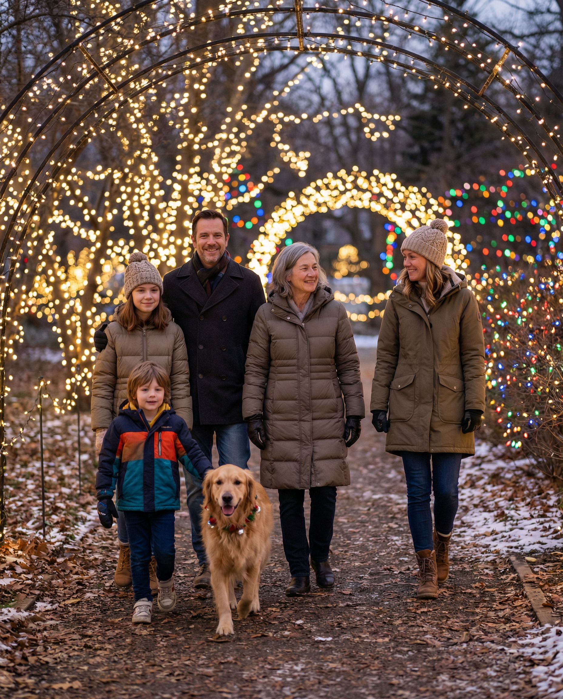 Holiday lights night photoshoot example 4