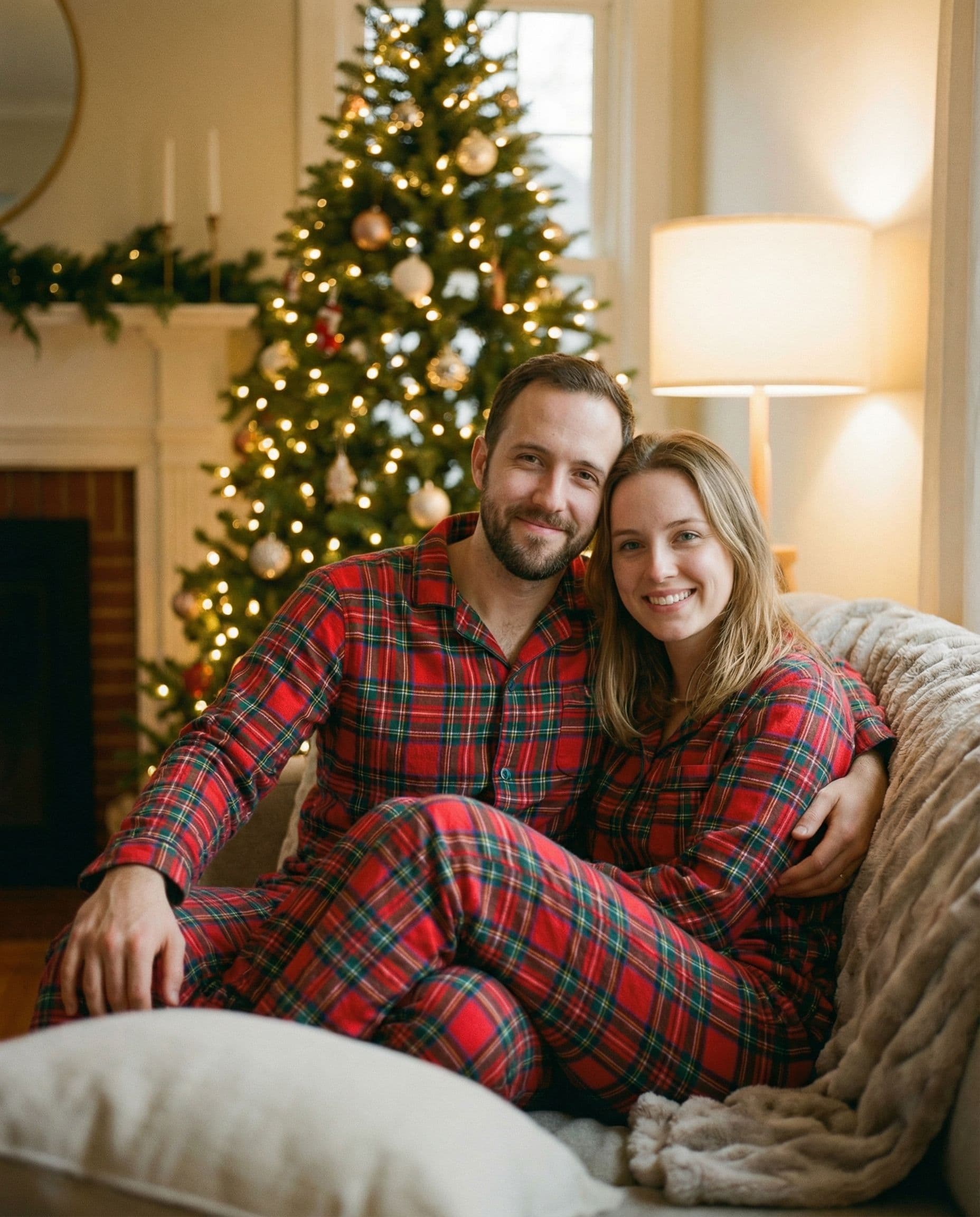 AI-generated example: matching pajamas without matching schedules