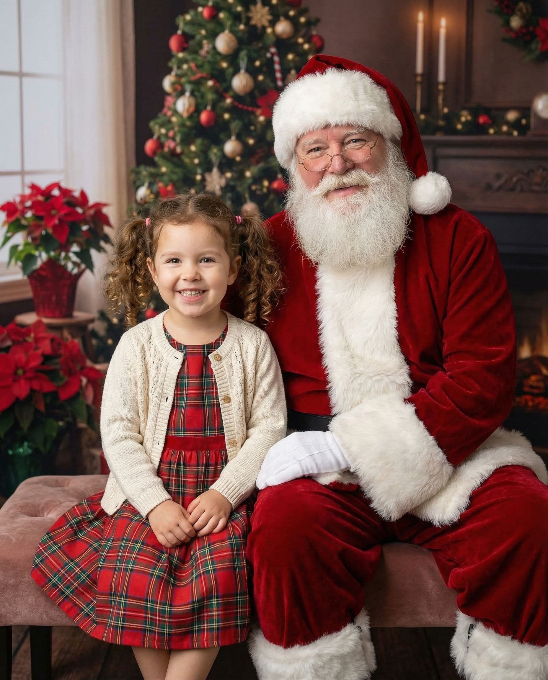 Santa Christmas card photo example 2