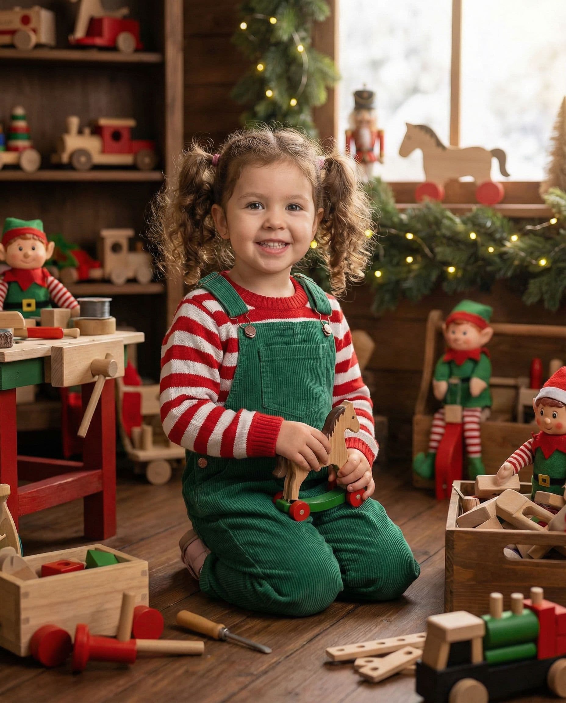 Santa Christmas card photo example 6