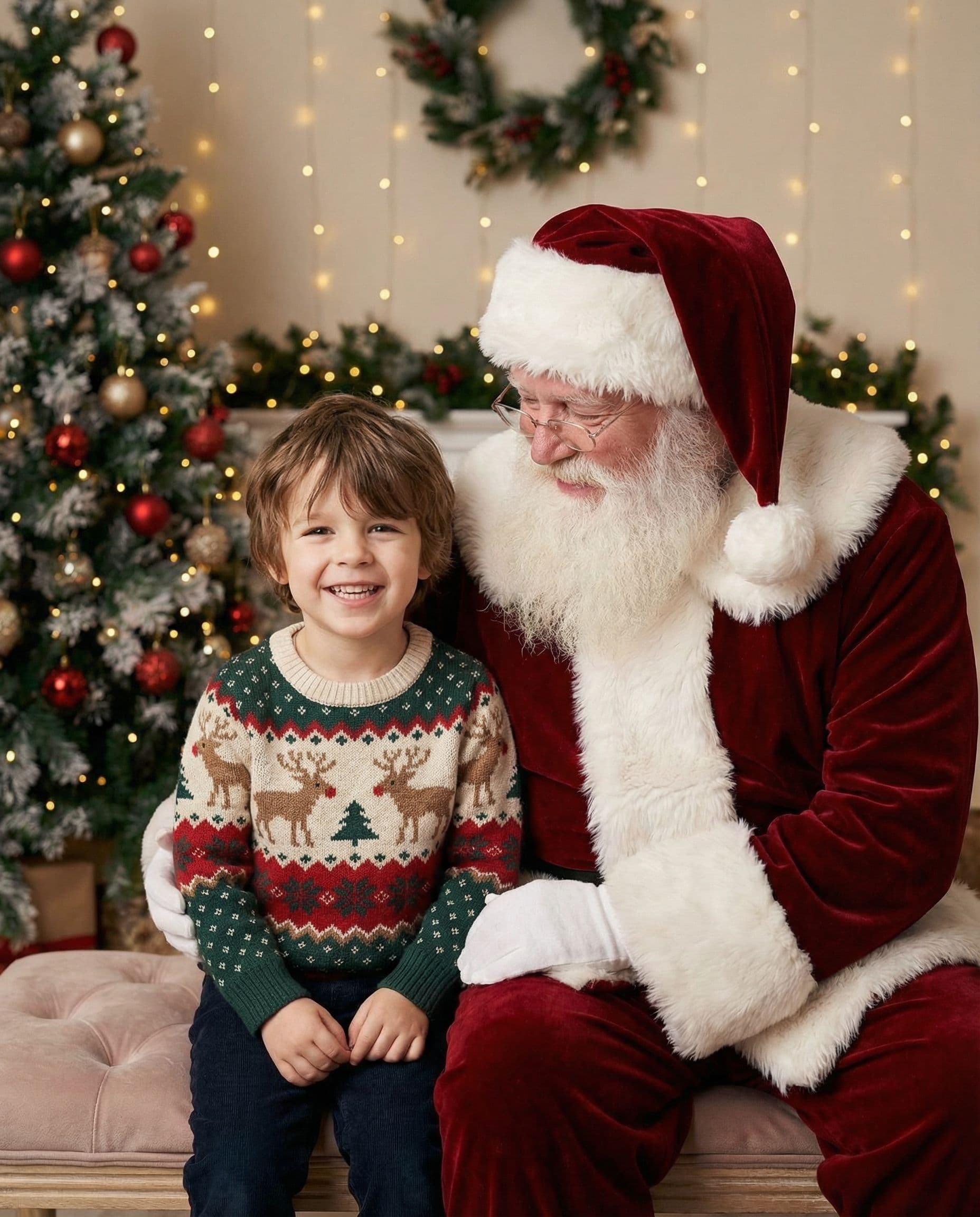 Santa Christmas card photo example 3
